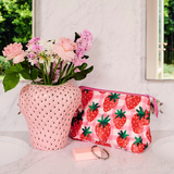 Kip & Co Strawberry Jam Quilted Cotton Toiletry Purse