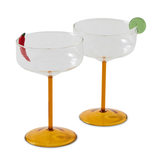 Kip & Co Amigo Margarita Glass 2P Set One Size