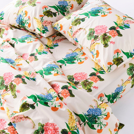 Kip & Co Bouquet Beauty Organic Cotton Fitted Sheet