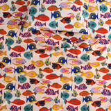 Kip & Co Fishy Business Organic Cotton Fitted Sheet