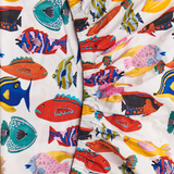 Kip & Co Fishy Business Organic Cotton Fitted Sheet