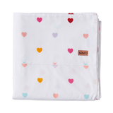 Kip & Co I Heart You Organic Cotton Flat Sheet