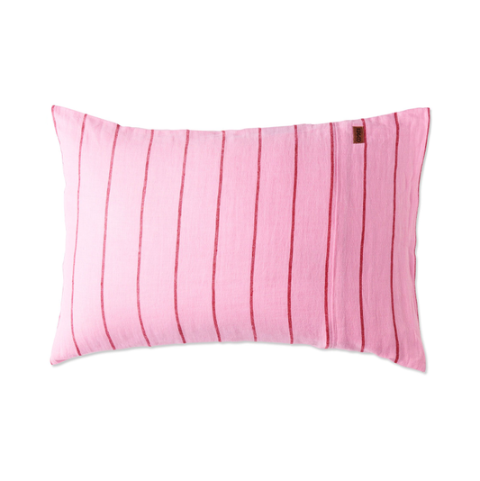 Kip & Co Iced Vovo Stripe Linen Pillowcases 2P Std Set