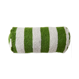 Kip & Co Moss Stripe Boucle Bolster Cushion