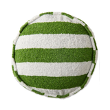 Kip & Co Moss Stripe Boucle Pea Cushion