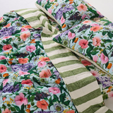 Kip & Co Spring In The Air Reversible Linen Quilted Pillowcases 2P Std Set