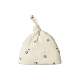 Nature Baby Pointelle Knotted Beanie Winter Berry Print