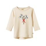 Nature Baby Long Sleeve Cloud Tee - Bluebelle Natural Print