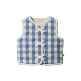Nature Baby Marlo Quilted Vest Bluebelle Check