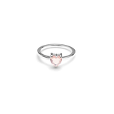 Stolen Girlfriends Talon Heart Ring - Rose Quartz