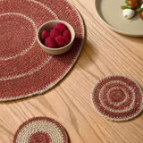 Citta Agora Woven Coaster Set/4