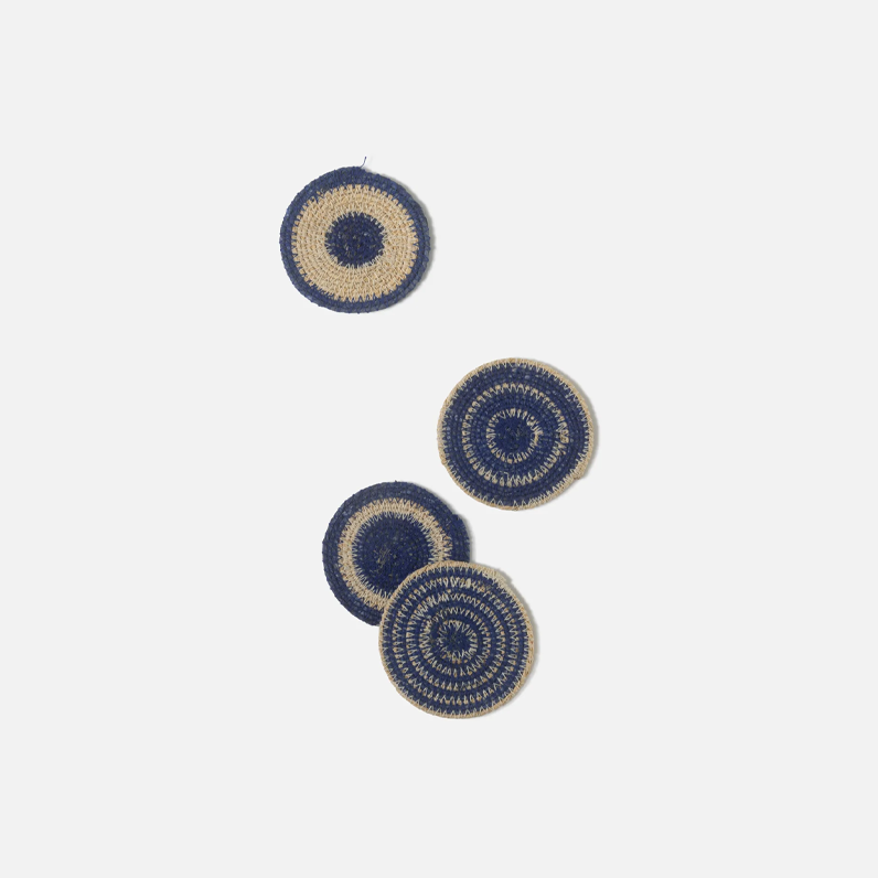 Citta Agora Woven Coaster Set/4