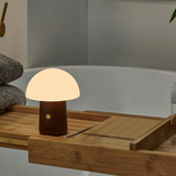 Gingko Alice Mushroom Lamp Walnut Wood