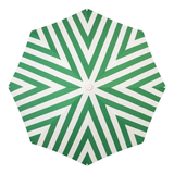 Business & Pleasure Amalfi Umbrella - Crew Mediterranean Green Canyon Stripe