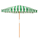 Business & Pleasure Amalfi Umbrella - Crew Mediterranean Green Canyon Stripe