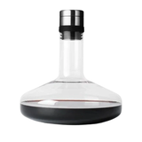 Audo Wine Breather Carafe Deluxe - Clear Steel Lid