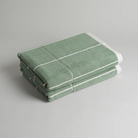 Baina Miles Bath Sheet Sage & Chalk