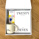 Best Teacher Gift Box - Black/White