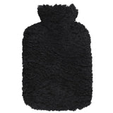 Hot Water Bottle Short Wool Black