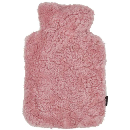 Hot Water Bottle Short Wool Coral Silver Pink