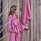 Kip & Co Blushing Stripe Bamboo Terry Bath Robe