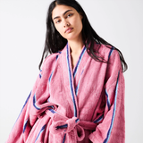 Kip & Co Blushing Stripe Bamboo Terry Bath Robe