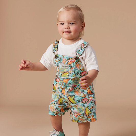 Goldie & Ace Burton Dino Jungle Overalls