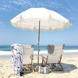 The Premium Beach Umbrella - Antique White
