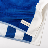 Business & Pleasure The Beach Towel - Crew Mediterranean Blue Stripe
