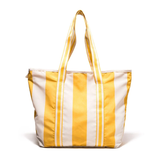 Business & Pleasure The Beach Bag -Crew Mimosa Yellow Stripe