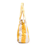 Business & Pleasure The Beach Bag -Crew Mimosa Yellow Stripe