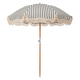 The Premium Beach Umbrella -Monaco Black Stripe