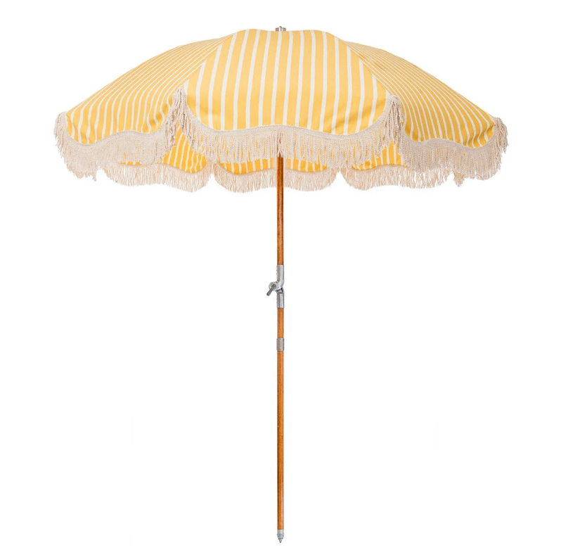 The Premium Beach Umbrella -Monaco Mimosa Stripe