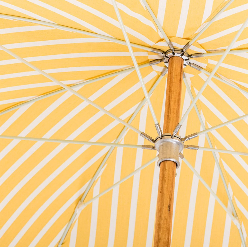 The Premium Beach Umbrella -Monaco Mimosa Stripe