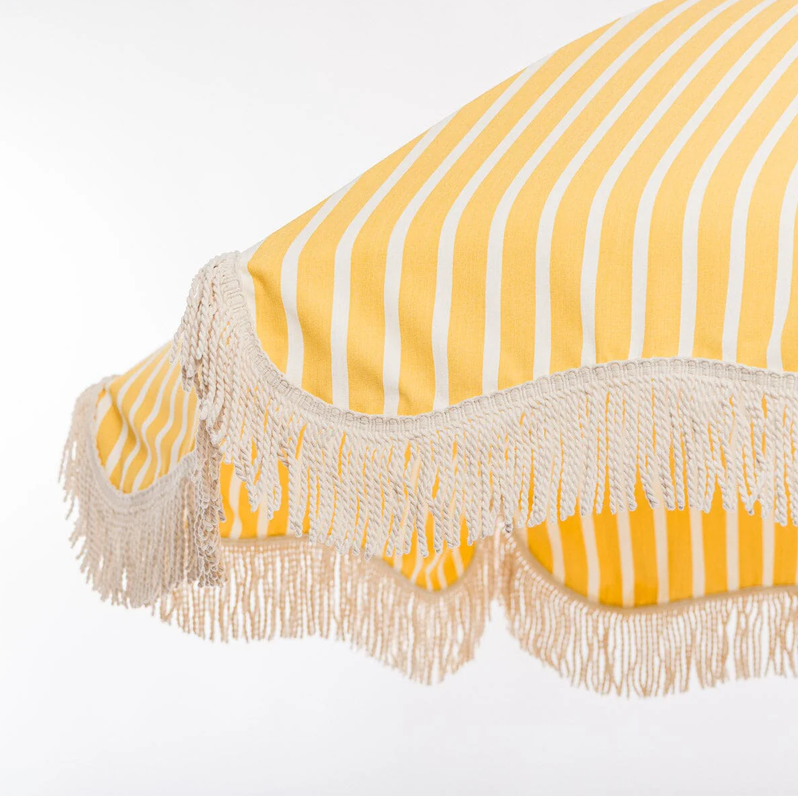 The Premium Beach Umbrella -Monaco Mimosa Stripe