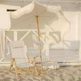 The Premium Beach Umbrella -Monaco Natural Stripe