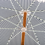 Business & Pleasure Rio Fringed Umbrella - Laurens Navy Stripe