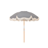 Business & Pleasure Rio Fringed Umbrella - Laurens Navy Stripe