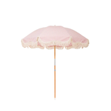 Business & Pleasure Rio Fringed Umbrella - Laurens Pink Stripe
