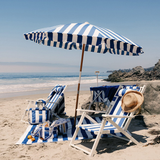 Business & Pleasure Amalfi Umbrella - Crew Mediterranean Blue Stripe