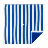 Business & Pleasure Beach Blanket - Crew Mediterranean Blue Stripe