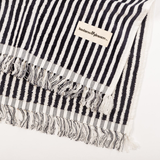 Business & Pleasure Beach Blanket - Laurens Navy Stripe