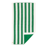Business & Pleasure The Beach Towel - Crew Canyon Green Stripe