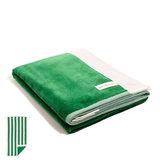 Business & Pleasure The Beach Towel - Crew Canyon Green Stripe