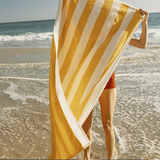 Business & Pleasure The Beach Towel - Crew Mimosa Yellow Stripe