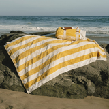 Business & Pleasure The Beach Towel - Crew Mimosa Yellow Stripe