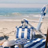 Business & Pleasure The Cloud Cooler Tote Bag - Crew Mediterranean Blue Stripe