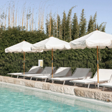 Business & Pleasure Market Umbrella - Vintage White