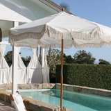 Business & Pleasure Market Umbrella - Vintage White