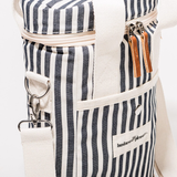 Business & Pleasure Wine Cooler Tote Bag Lauren's Navy Stripe